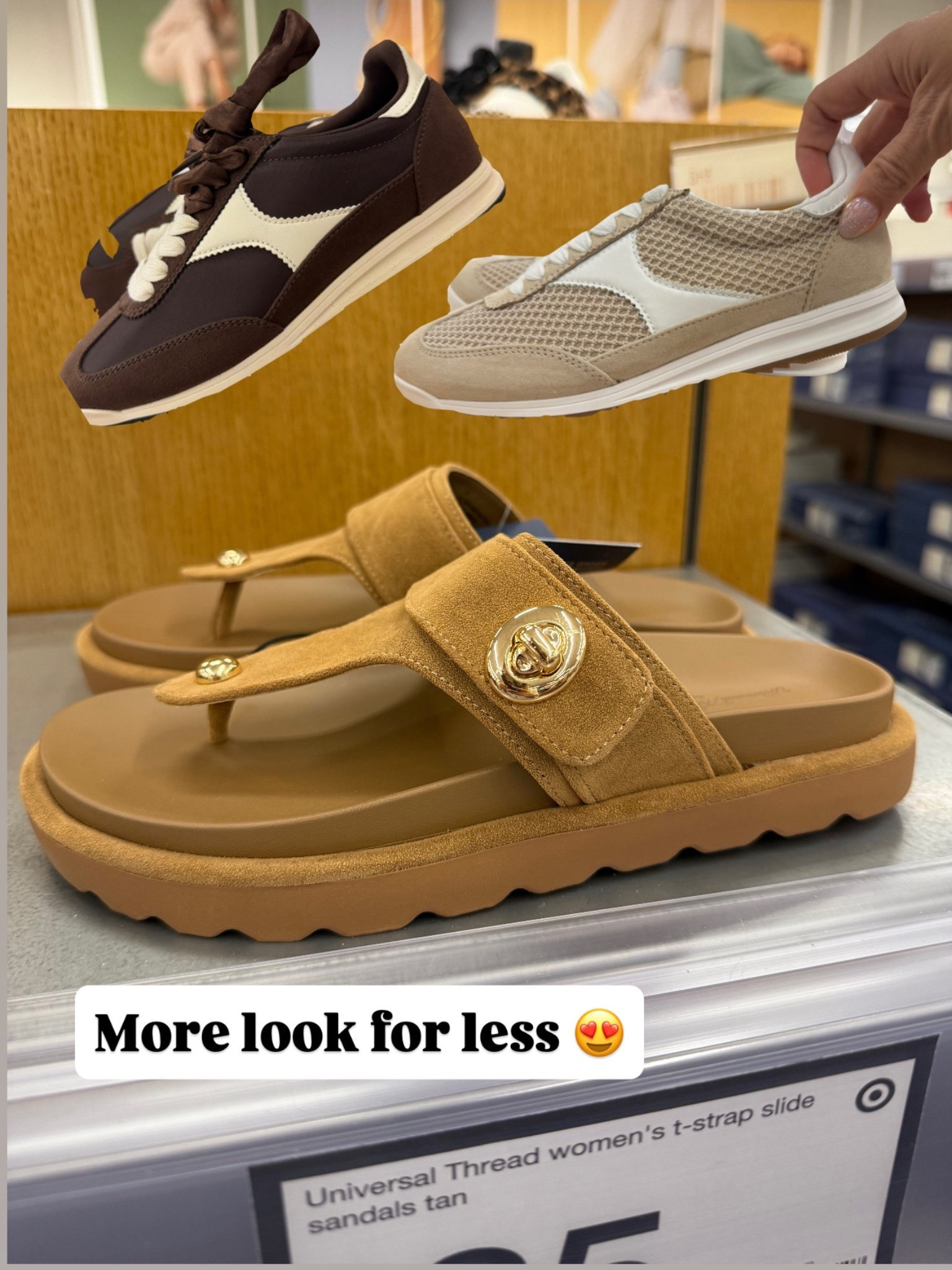 Target understood the assignment 😍
These Target shoes are major designer look-for-less finds—from the sporty retro sneakers to the chic tan T-strap sandals. They look so expensive but are budget-friendly and easy to style with everyday outfits.

Perfect for spring + summer, travel days, errands, and mom life when you want to look put together without paying designer prices.

✨ Designer-inspired
✨ Comfortable + wearable
✨ Neutral colors that go with everything
✨ Affordable Target finds

#LTKSaleAlert #LTKootd #LTKActive