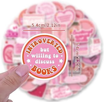 64 PCS Pink Bookish Stickers,Book Stickers for Kindle,Booktok Reading Stickers,Aesthetic Kindle S... | Amazon (US)