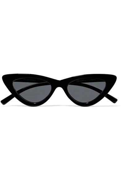 Le Specs - + Adam Selman The Last Lolita Cat-eye Acetate Sunglasses - Black | NET-A-PORTER (UK & EU)