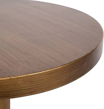 Kate and Laurel Stratton Rustic Pedestal Table, 13 x 13 x 26, Gold, Decorative Pedestal Table for... | Amazon (US)