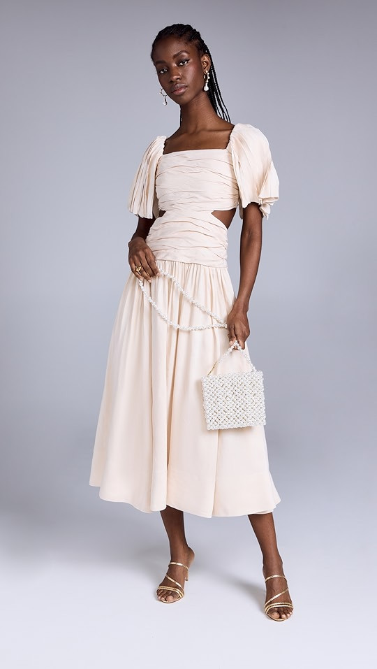 Marianne Ruched Midi Dress | Shopbop