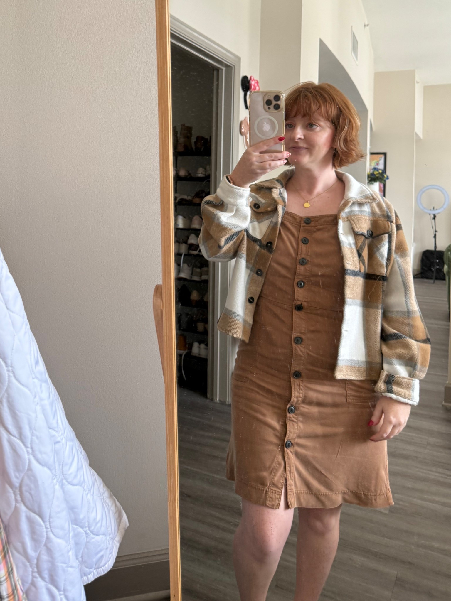 Fall work from home fit! Love this Loft Petite dress paired with this plaid shacket from Amazon 
Fall outfits, fall dresses, Abercrombie, LTK fall sale, fall jackets, Tiffany necklace, brown dress, leather dresses, fall sales 

#LTKPetite #LTKFallSale #LTKSeasonal