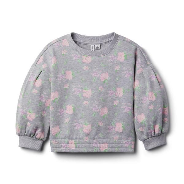 Floral Puff Sleeve Sweatshirt | Janie and Jack
