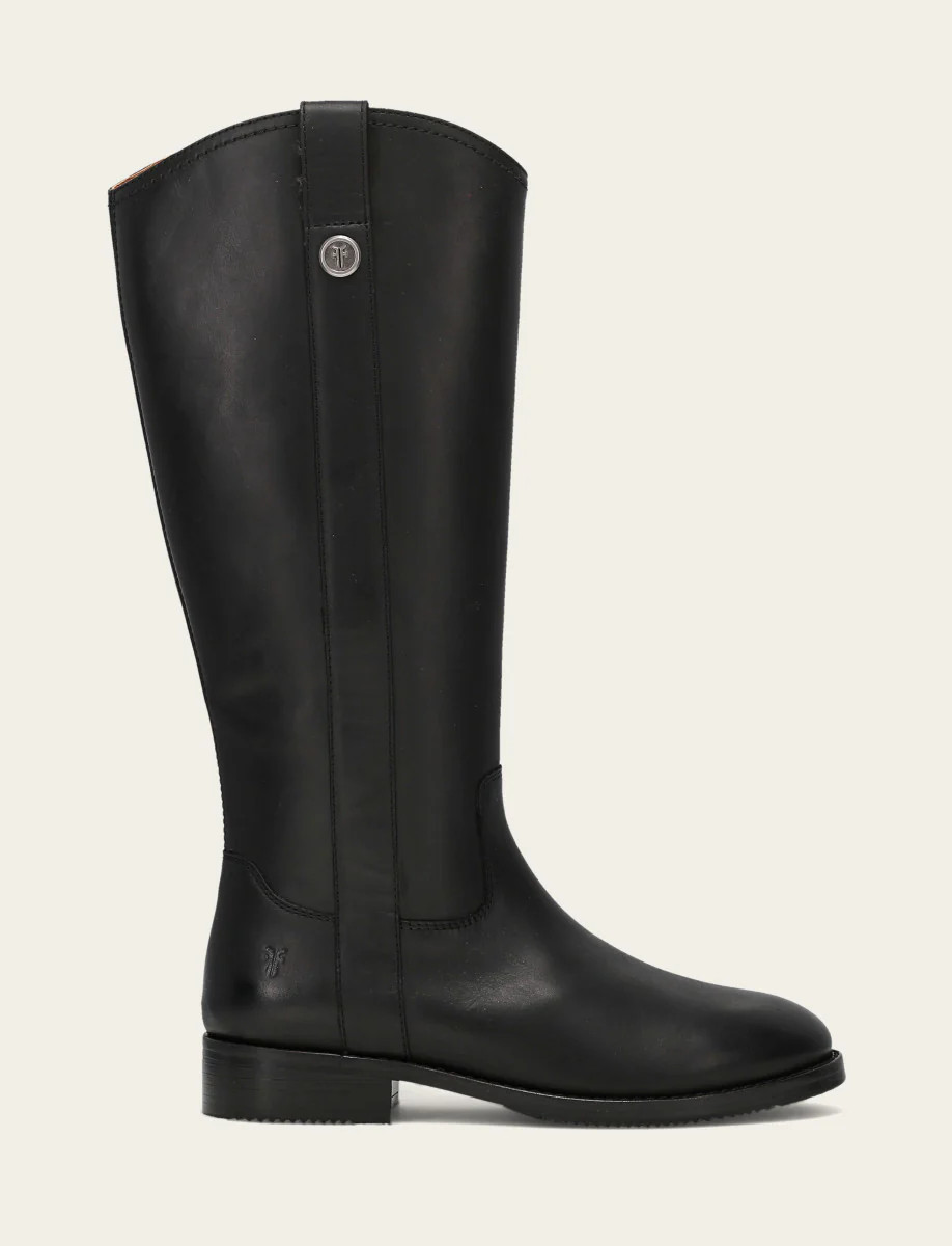 Women's Black Melissa Button Tall Inside Zip Wide Calf Boot | The Frye Company | FRYE