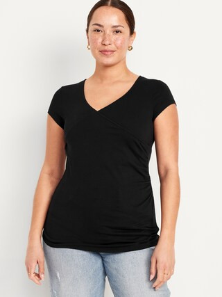 Maternity Cross-Front Nursing T-Shirt | Old Navy (US)