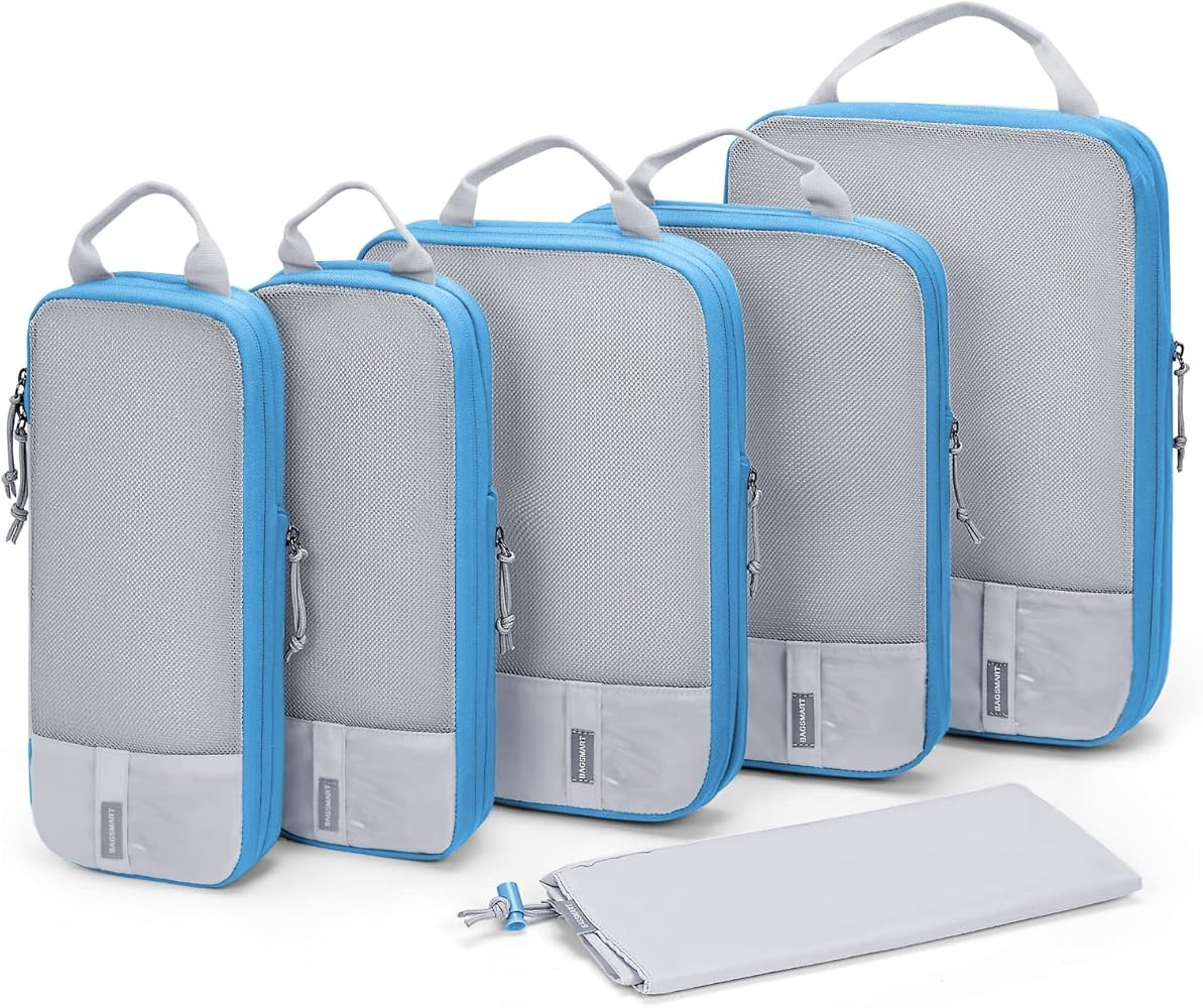 BAGSMART 6 Set/4 Set/2 Set Compression Packing Cubes for Travel, Lightweight Vacation Travel Esse... | Amazon (US)