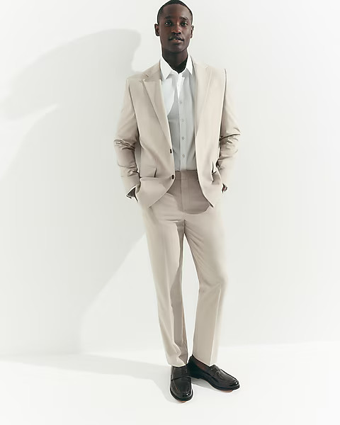 Slim Khaki Stretch Suit Pant | Express