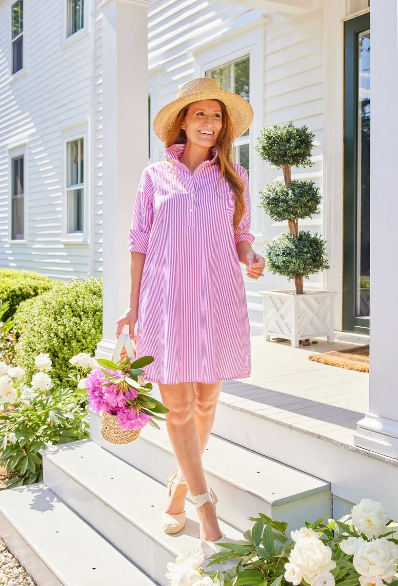 Cisco Pink Stripe Tunic Dress - Design Darling for NAVYBLEU | navyBLEU LLC
