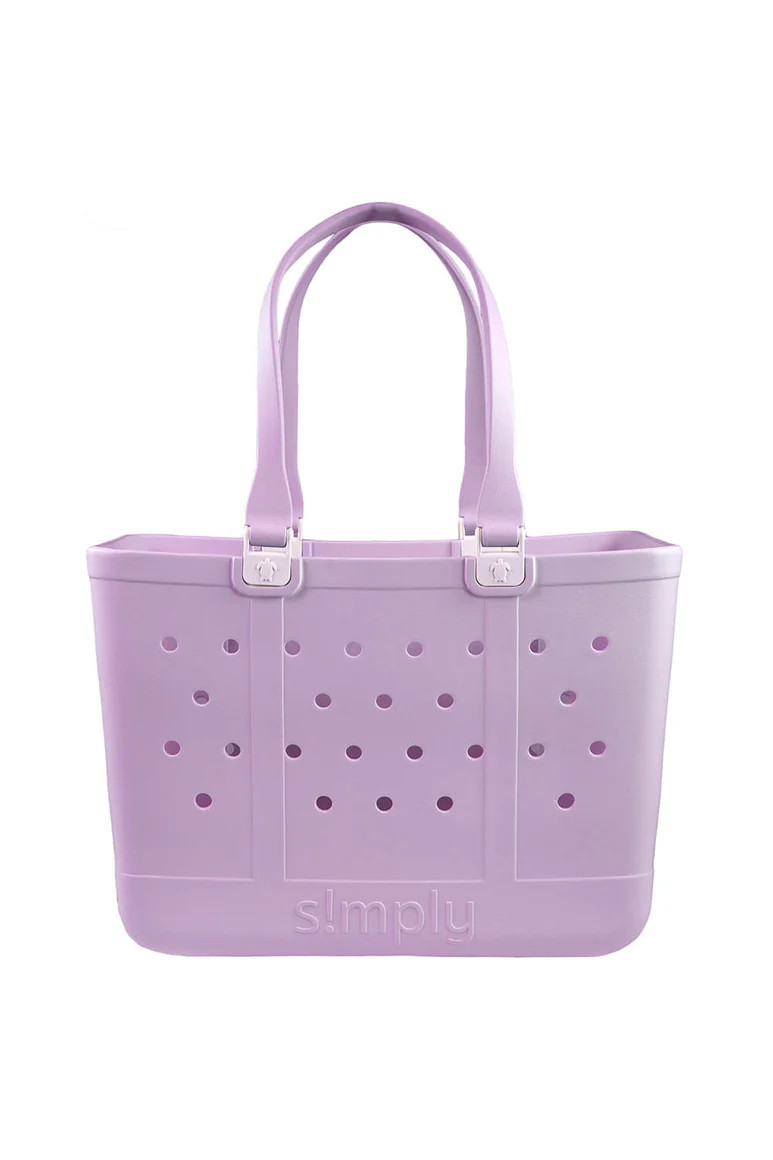 Simply Southern Large Waterproof Tote Bag in Orchid | Glik's