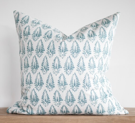 Coastal Pillow Cover // Decorative Pillow Cover // Blue Pillow | Etsy | Etsy (US)
