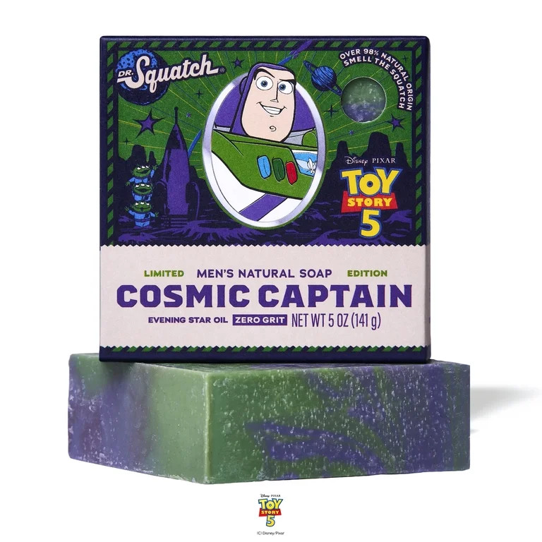 Dr. Squatch Men's Bar Soap – Cold Process, No Harsh Chemicals – Cosmic Captain (5 oz) | Walmart (US)
