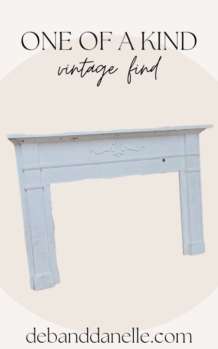 One of a kind vintage find! Deb and I thrifted all of our mantels in our home. I am glad we did this because each one we have is so different. 

Antique fireplace mantel, mantel, vintage mantel, fireplace, vintage furniture, home accents, Deb and Danelle 

#LTKstyletip #LTKFind #LTKhome