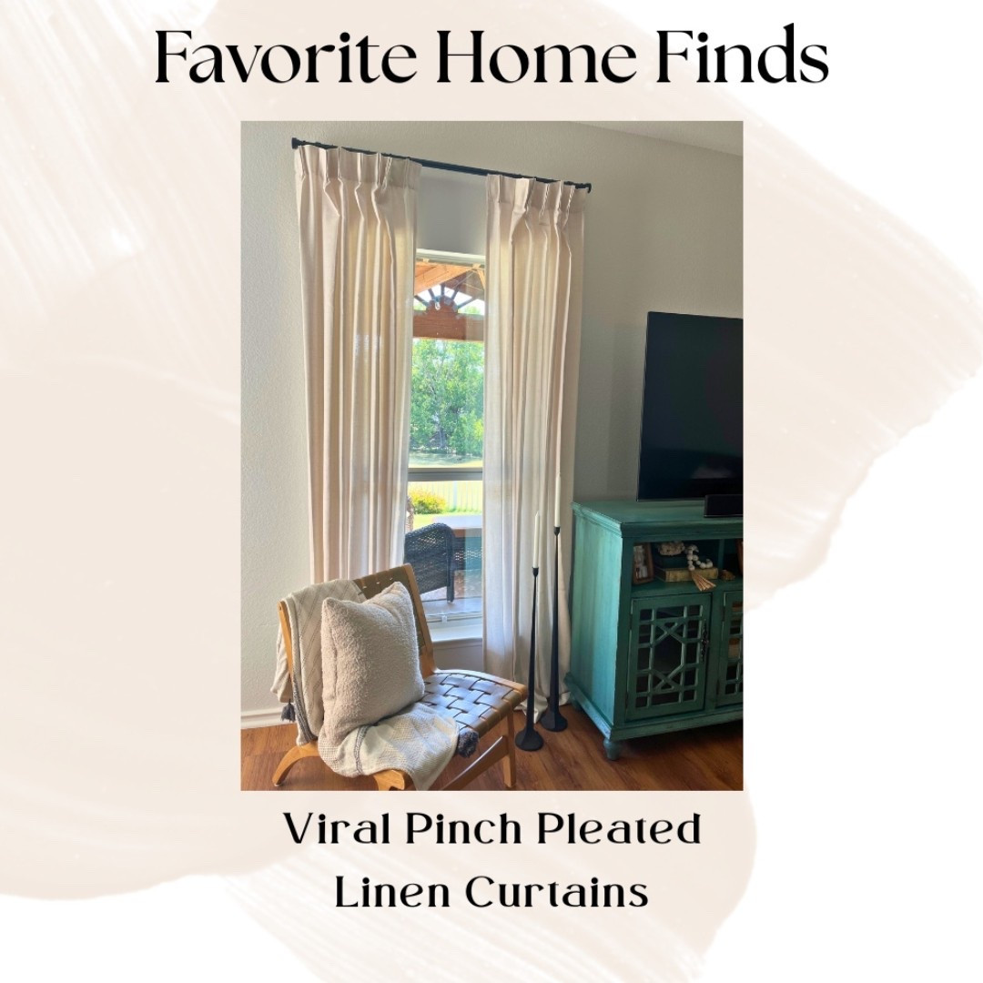 Viral Pinch Pleated Curtains in our home 

#LTKHome