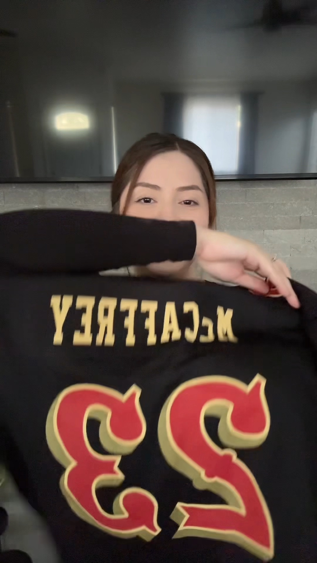 Loving my early birthday gift to myself ❤️ 

5’5” 180 lb. I got a XL youth (:

#nflfashion #rivalriesjersey #49erfaithful #gameday #gamedayoutfit

#LTKSaleAlert #LTKStyleTip