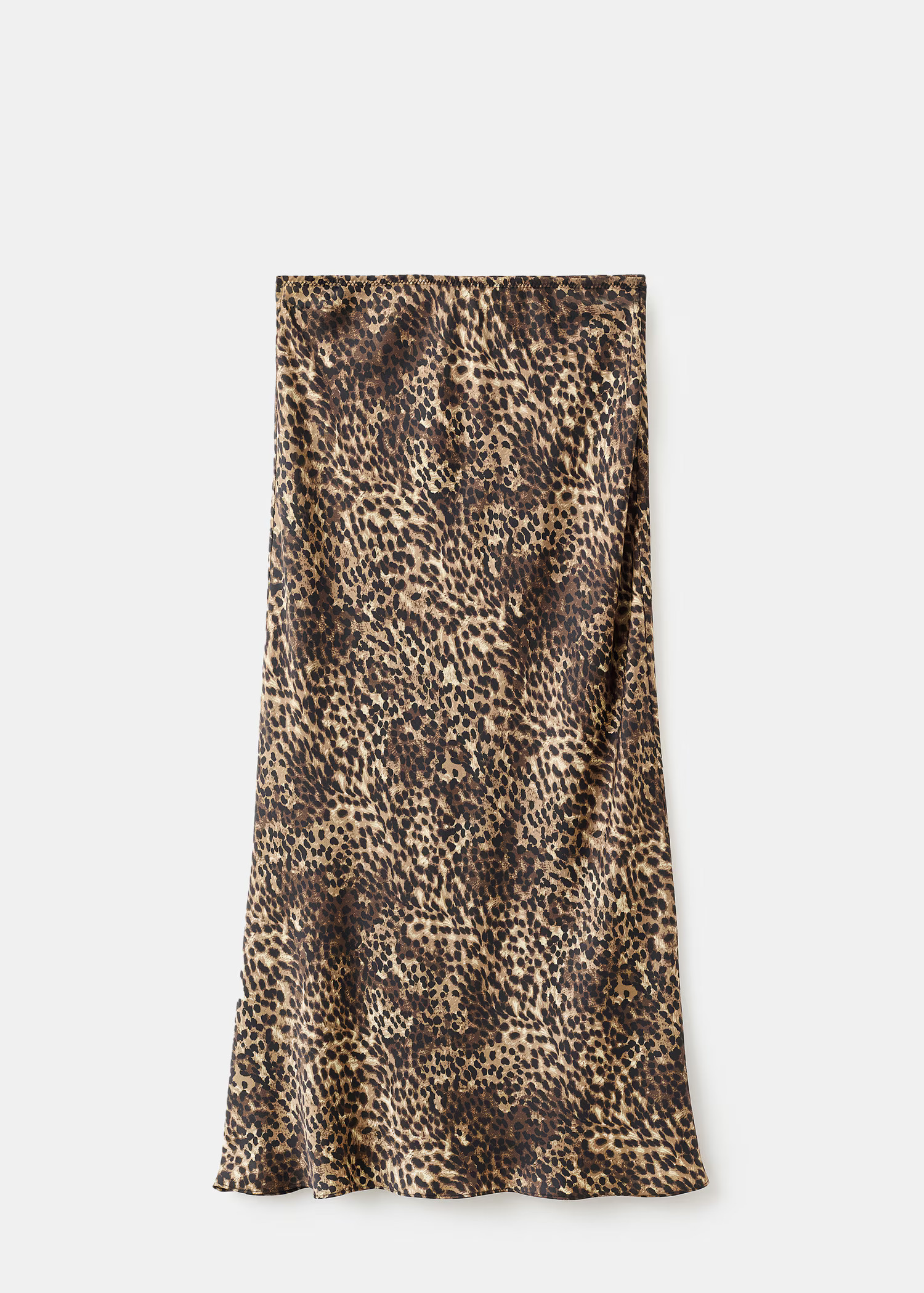 Leopard-print satin skirt - Women | MANGO United Kingdom | MANGO (UK)