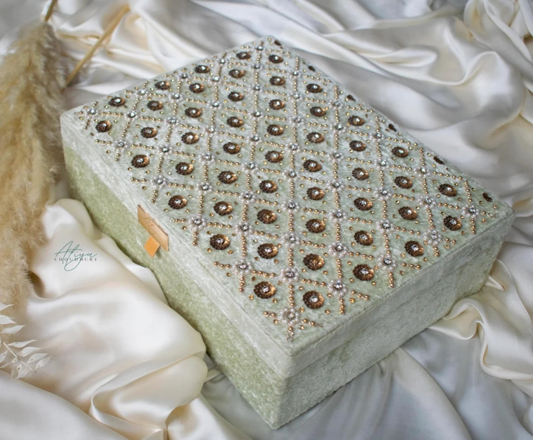 Esha Trousseau Box Mint Velvet Trousseau Box Jewellery Box - Etsy | Etsy (US)