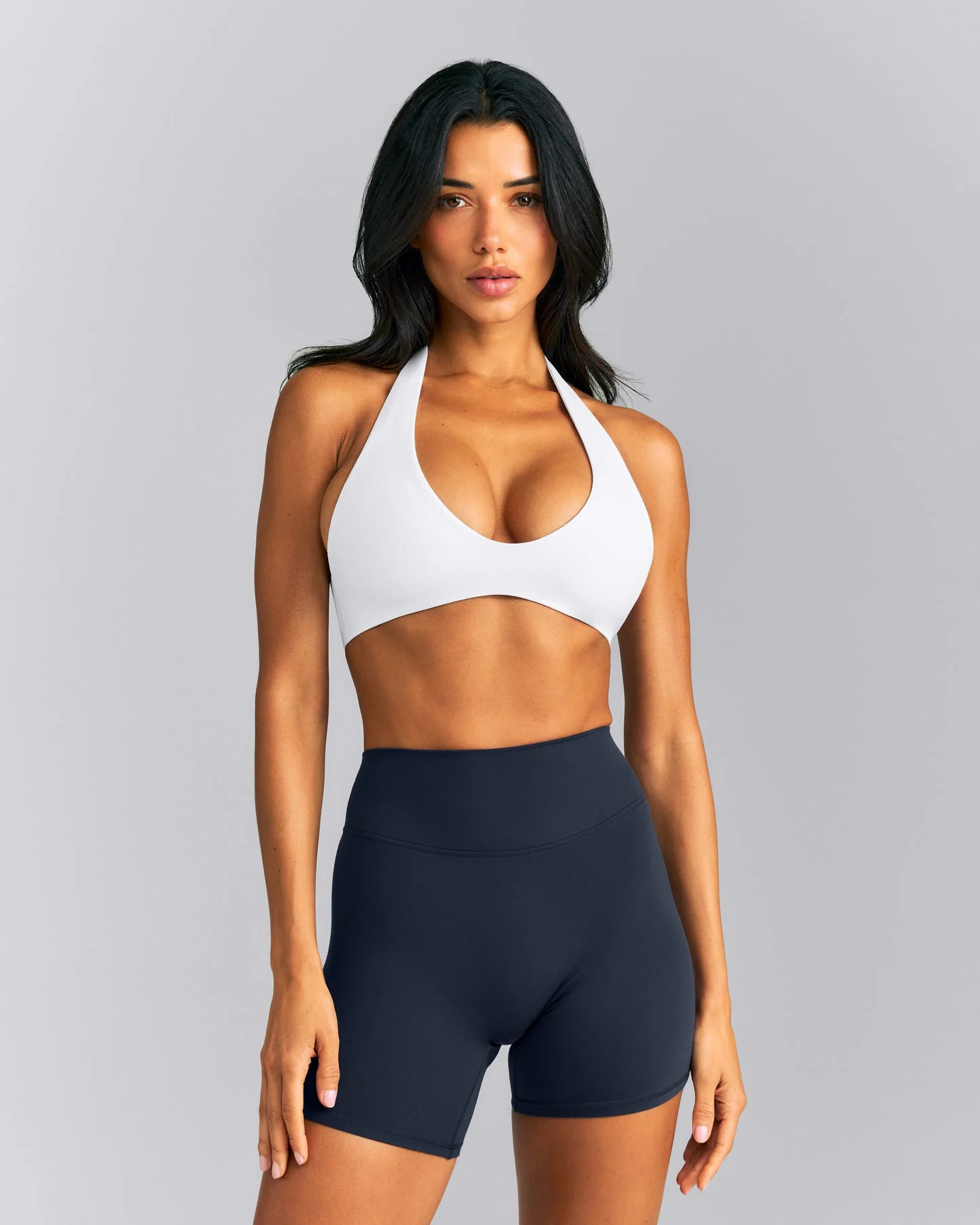 SoftMotion™ Minimal Halter Neck Bralette New Branding | White | Oner Active (UK / US)