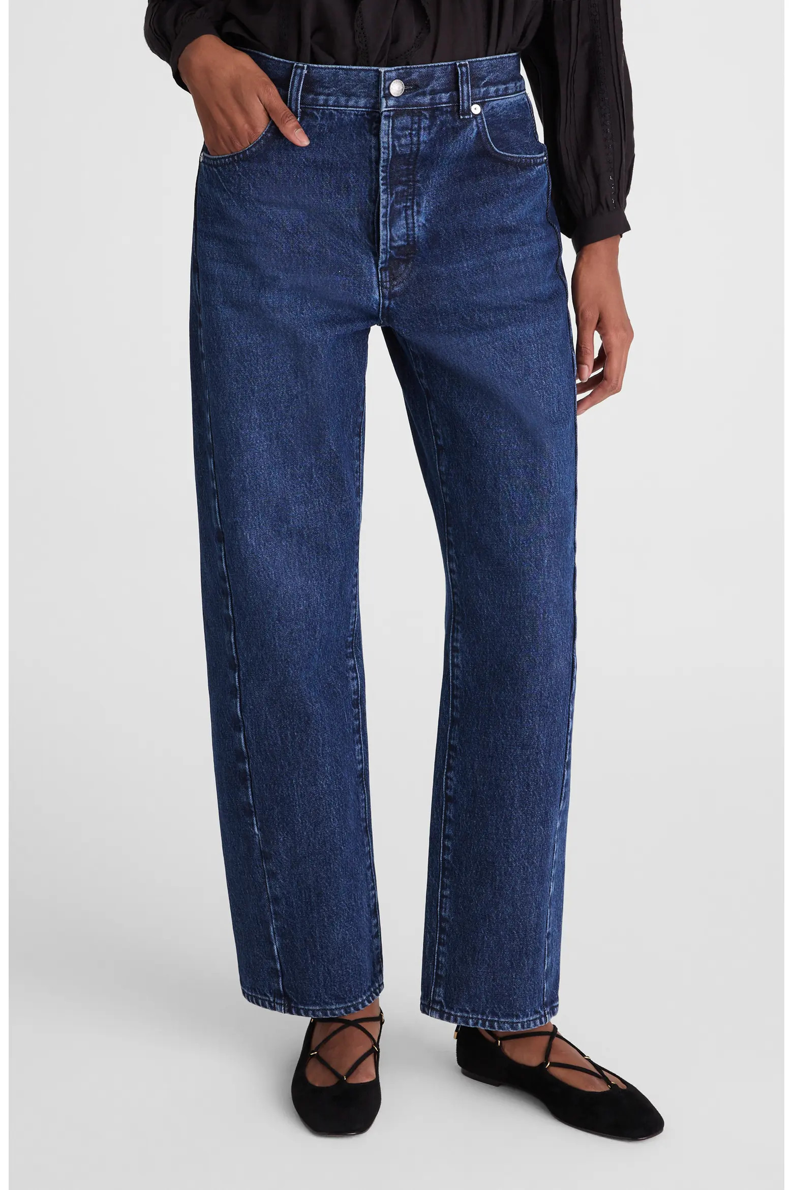 Madewell Pieced Barrel Jeans (Women) | Nordstromrack | Nordstrom Rack