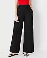 The Petite Pull On Palazzo Pant in Linen Blend | Ann Taylor (US)
