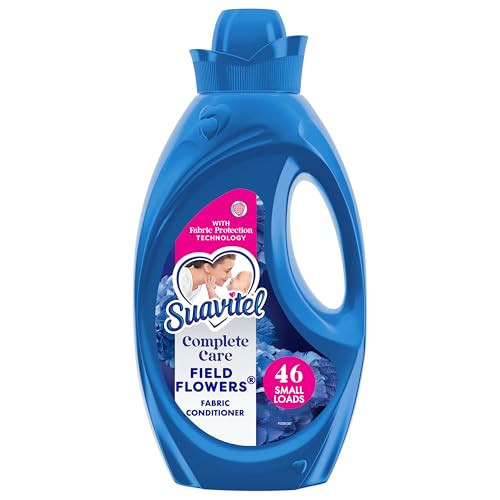 Suavitel Complete Liquid Fabric Softener, Fabric Conditioner, HE Compatible, 46 Small Loads, Field Flowers Scent, 46 fl oz Bottle | Amazon (US)