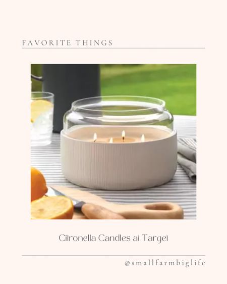 Citronella candles are my favorite way to keep the bugs away. Patio season. Spring. Summer. Outdoor living  

#LTKSeasonal #LTKxTarget #LTKhome