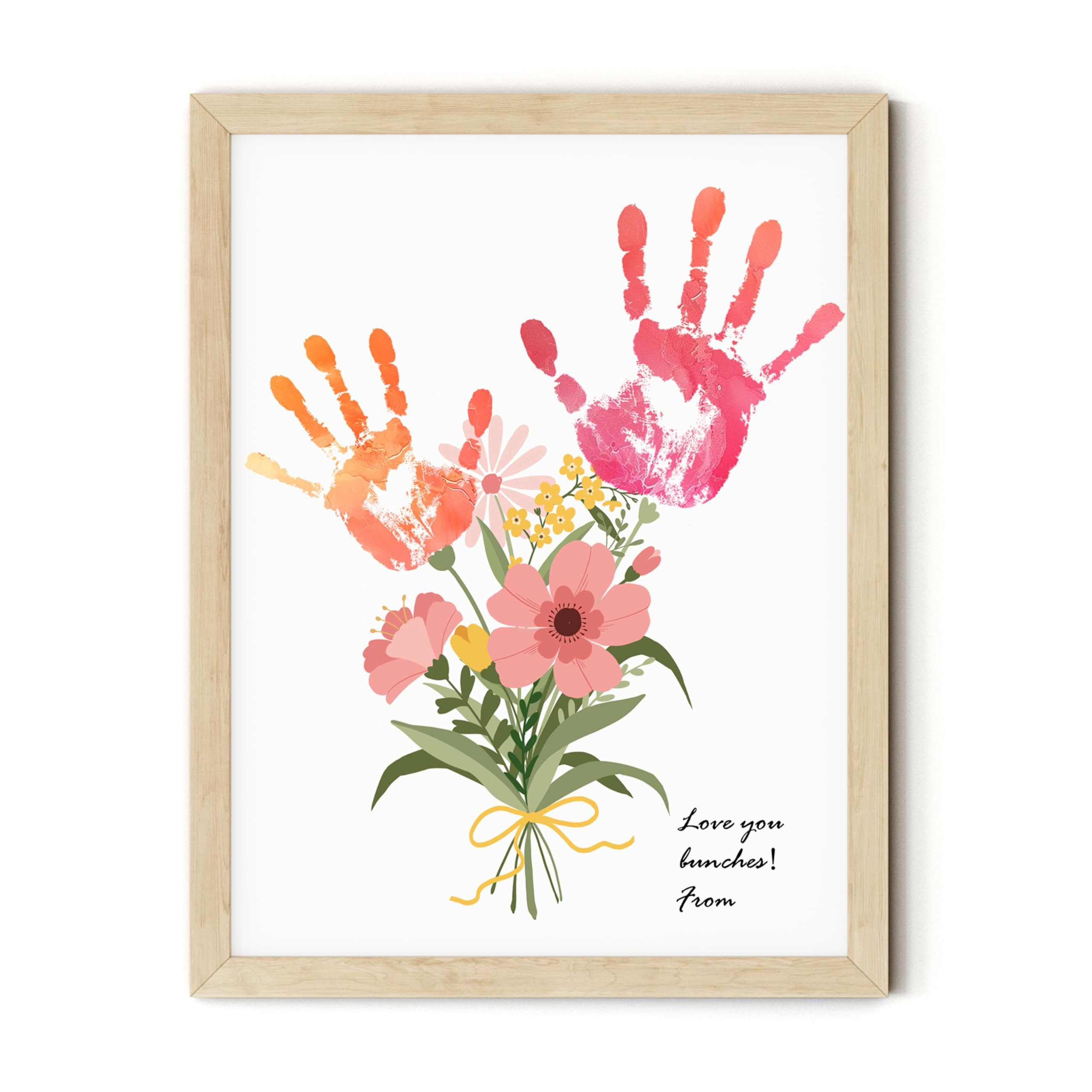TwoDays Flower Bouquet Handprint Art Craft DIY Kit, Unique Gifts for Mom from Daughter or Son for... | Amazon (US)
