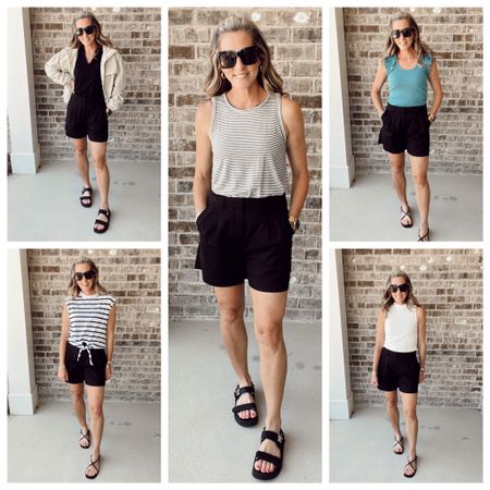 Old Navy Trouser shorts $25
(best sellers) adjustable elastic waistband - comes in 5 colors - paired with all Old Navy Tops that are under $15
dollars. Size small in all tops // utility jacket is 30% off this week  

#LTKfindsunder50 #LTKover40 #LTKstyletip
