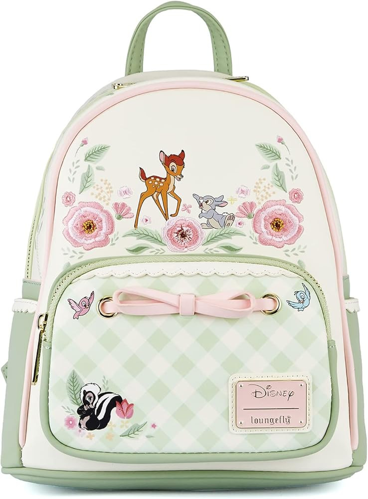 Loungefly Disney Bambi Springtime Gingham Womens Double Strap Shoulder Bag Purse | Amazon (US)