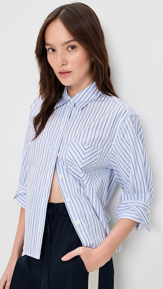 Lucia Stripe Poplin Shirt | Shopbop