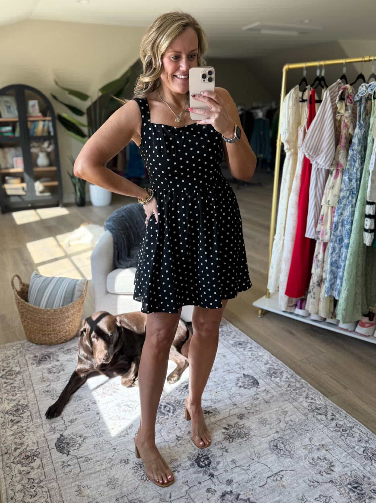 Polka dot mini dress

Amazon fashion summer outfit heels

#LTKgrwm #LTKootd #LTKmomlife
