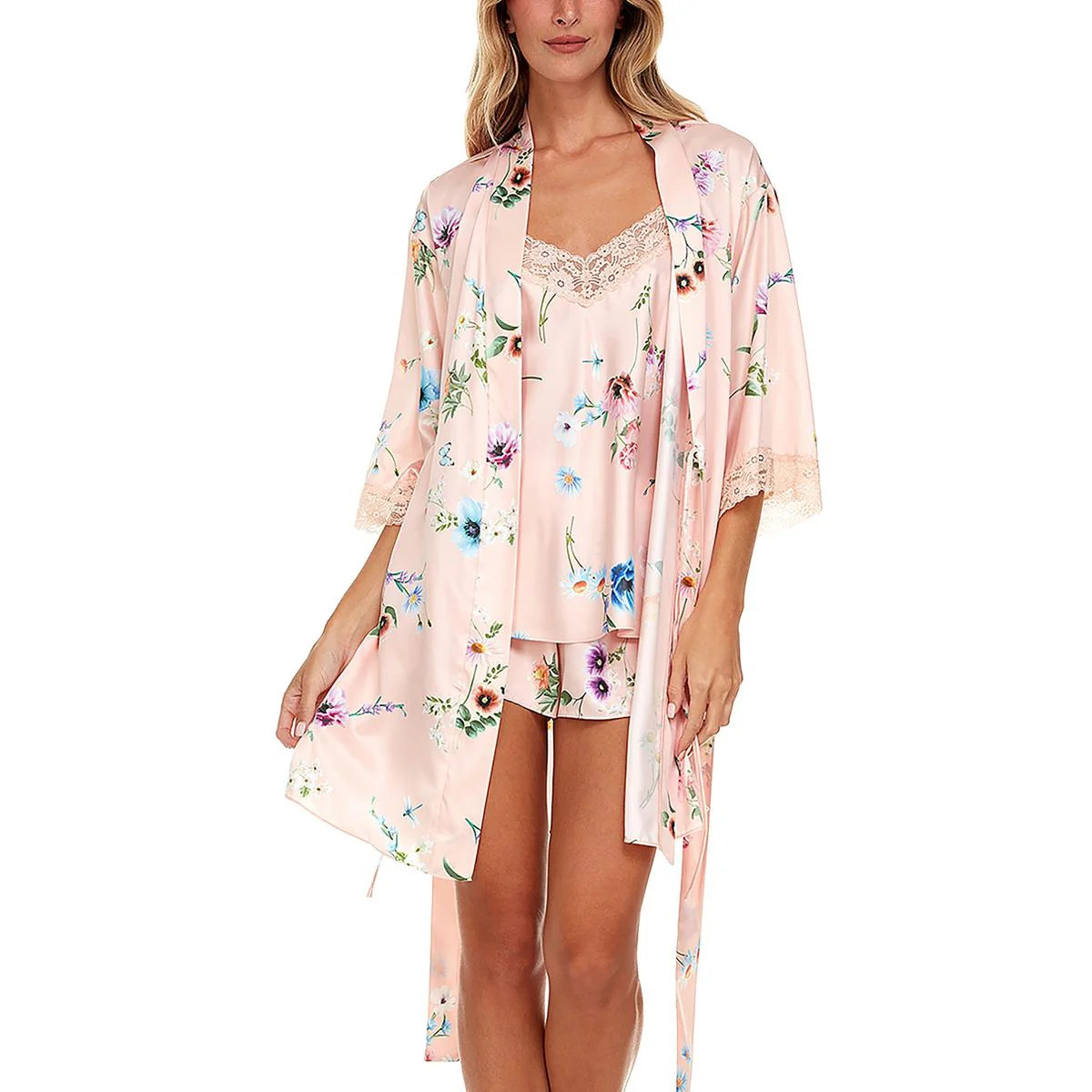 Womens Floral 3 Piece Set Pajama Gift Set | Shop Simon