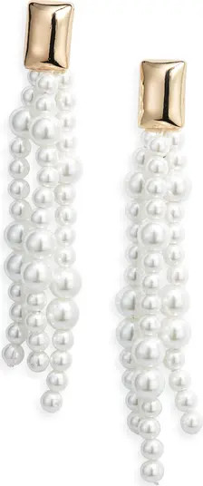 Imitation Pearl Tassel Earrings | Nordstrom