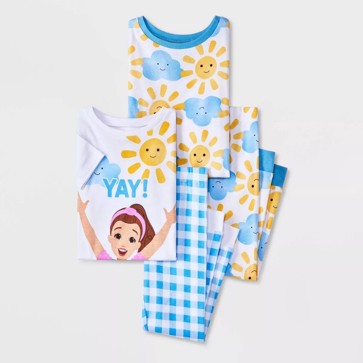 Toddler 4pc Cotton Snug Fit Ms. Rachel Pajama Set - Blue 5T | Target