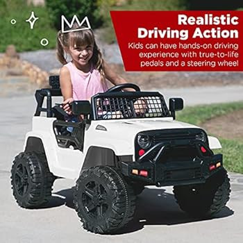 Best Choice Products 12V Kids Ride On Truck Car w/Parent Remote Control, Spring Suspension, LED L... | Amazon (US)
