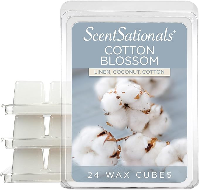 Scentsationals Wax Melts, Wax Cubes Strong Scent - Cotton Blossom - Long Lasting Scented Wax Melt... | Amazon (US)