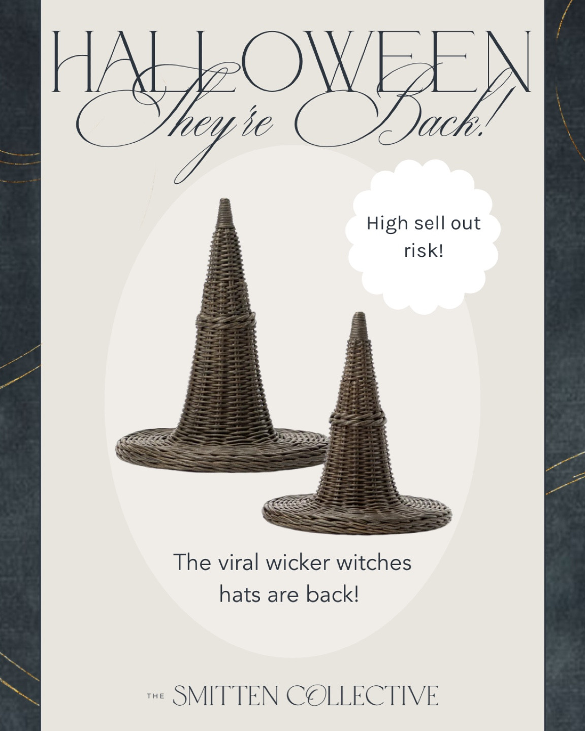 The viral wicket witches hats are back! 🏃🏼‍♀️ Such great elevated Halloween decor! These sold out so quickly last year, snag them while they’re back!

#LTKFindsUnder100 #LTKHome #LTKSeasonal