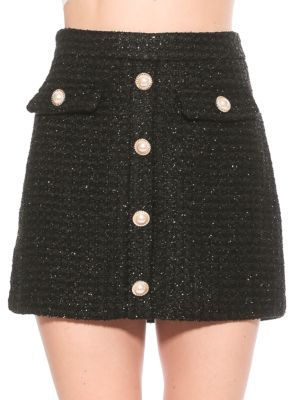 Wrenley Tweed Mini Skirt | Saks Fifth Avenue OFF 5TH