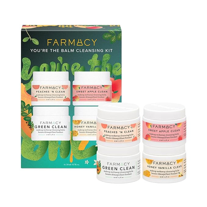 Farmacy You're The Balm Cleansing Kit - Gift Set Including 4 Travel Size, Limited Edition Green C... | Amazon (US)