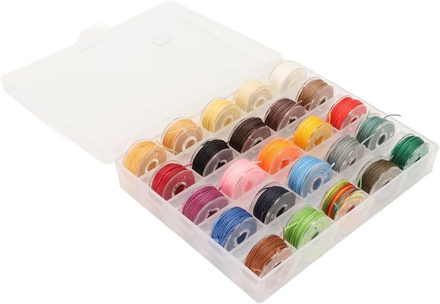 Pwshymi Fio encerado, 25 cores encerado de poliéster flexível fácil armazenamento 0,65 mm de d... | Amazon (BR)
