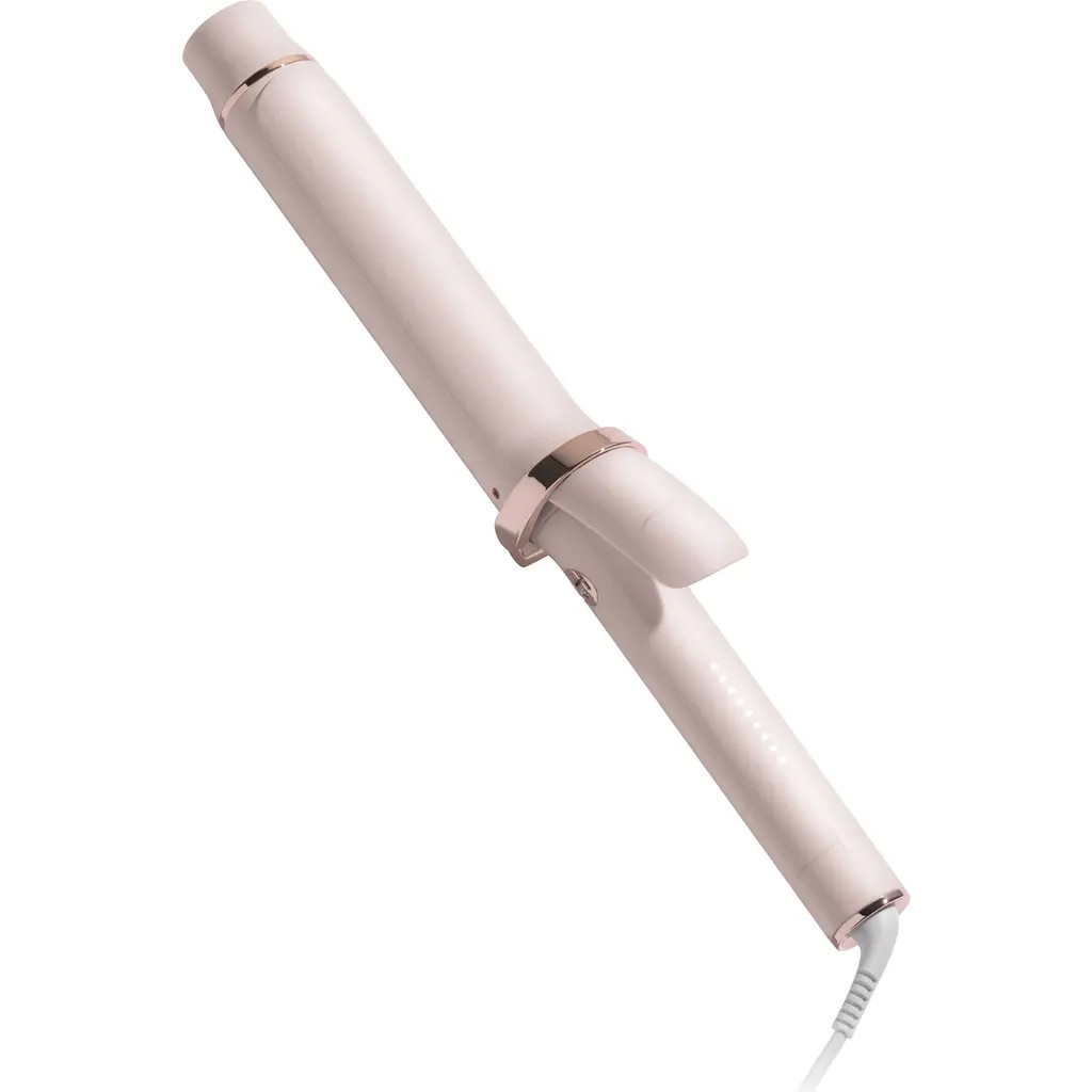T3 SinglePass Curl 1.5-Inch Ceramic Extra Long Barrel Curling Iron in Satin Blush at Nordstrom | Nordstrom