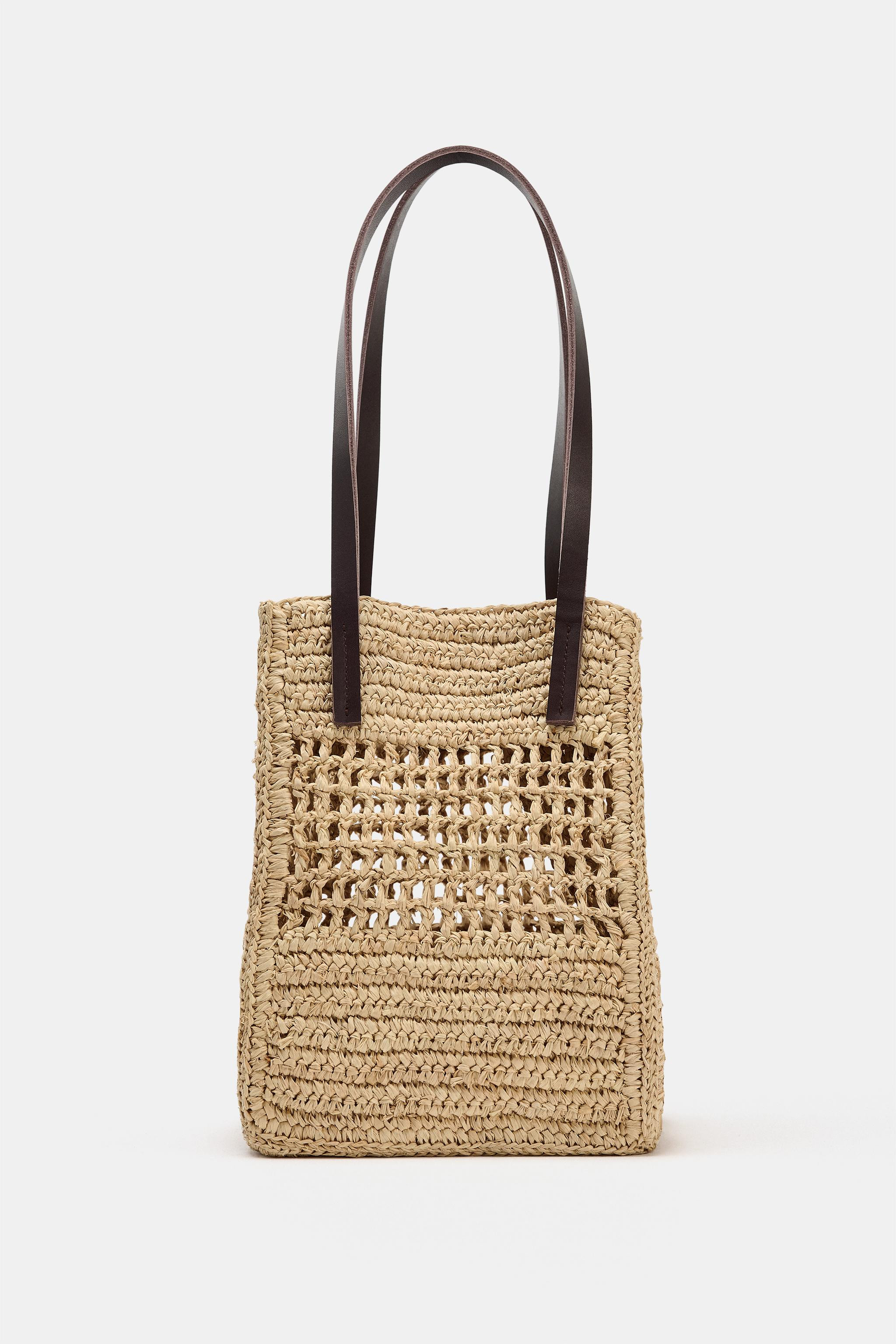 RAFFIA MINI TOTE BAG | Zara UK