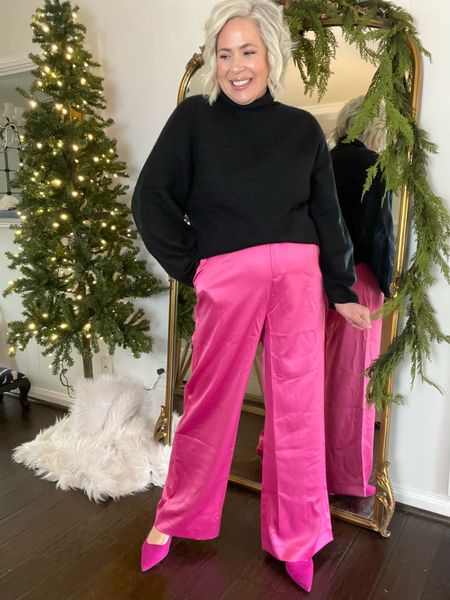 GLAM HOLIDAY LOOKS, NYE FITS, outfits for New Year’s Eve, hot pink pants, silk pants, Walmart, black sweater

Code WANDA50 for 50% off 

#LTKHoliday #LTKGiftGuide #LTKshoecrush