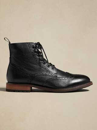 Heritage Wingtip Brogue Boot | Banana Republic Factory