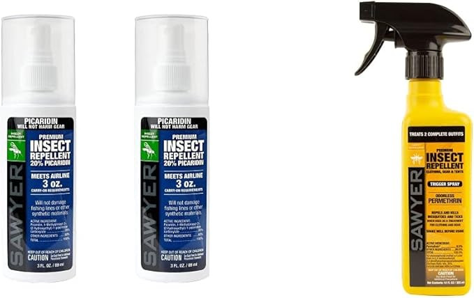 Sawyer Products SP5432 Picaridin Insect Repellent Spray, 20%, Pump, 3-Ounce, Twin Pack & Sawyer P... | Amazon (US)