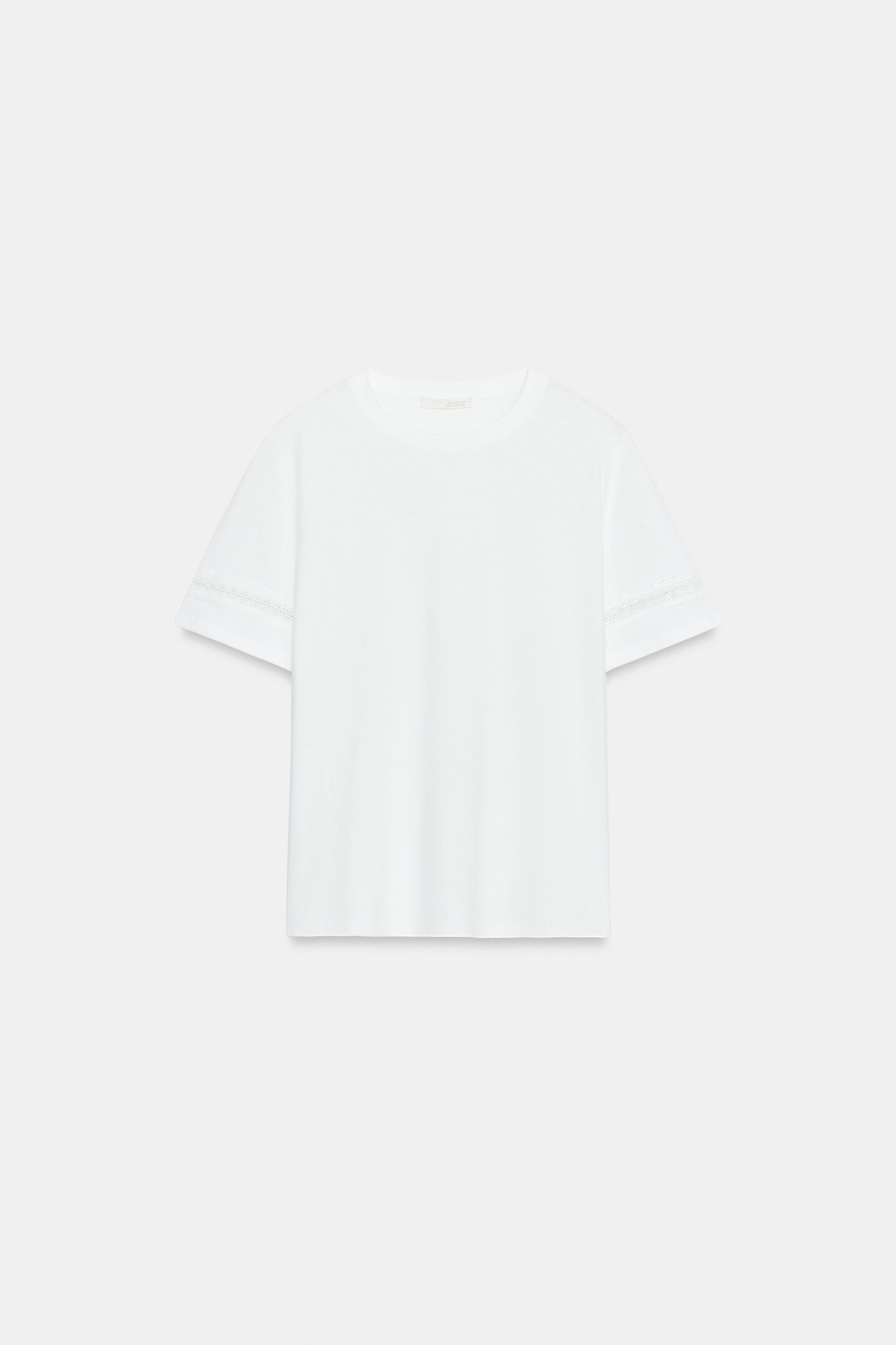 FLORAL EMBROIDERED T-SHIRT | Zara Canada