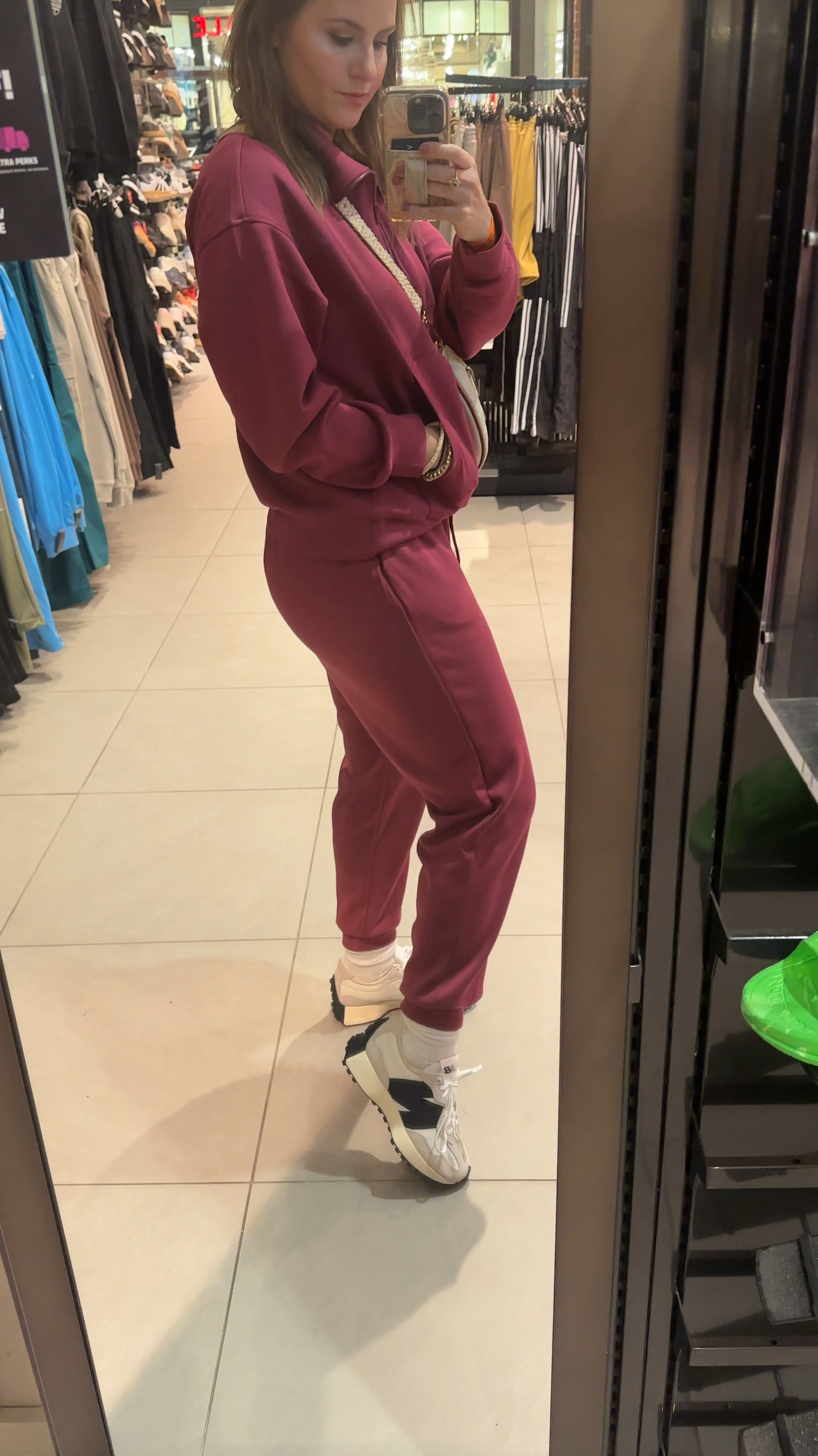 What I’m wearing today for traveling feat. my new sneakers! Been eyeing these shoes for a while and finally got them! Love this sweat suit monochrome two piece set and new balance sneakers paired together. 

Womens new balance sneakers 327, Tennis shoes, comfortable walking shoes, workout clothes, active wear, lounge set, busy mom style, soccer mom fashion 

#LTKActive #LTKStyleTip #LTKTravel