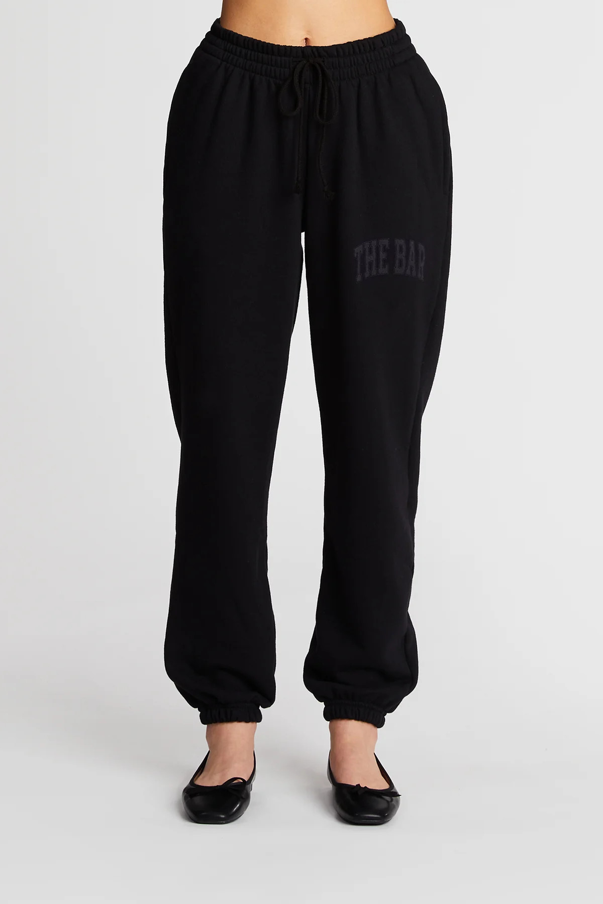 VARSITY SWEATPANTS BLACK | The Bar