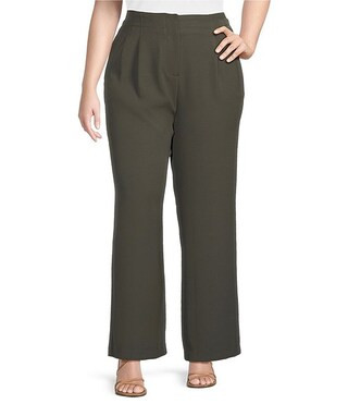 Skies Are Blue Plus Size Straight Leg Pants | Dillard's | Dillard's
