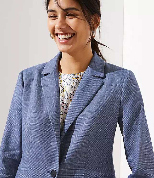 Textured Modern Blazer | LOFT