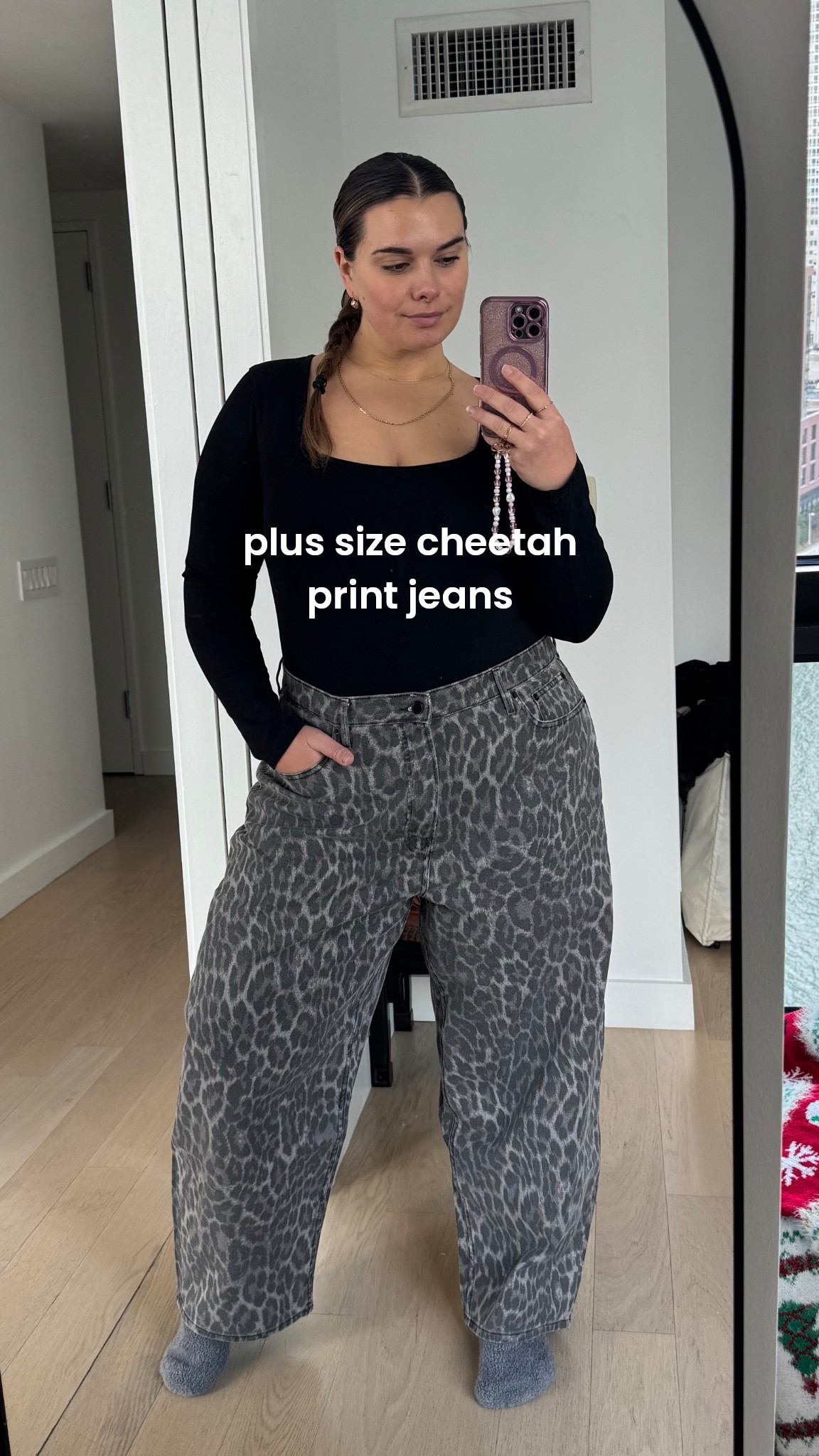 These cheetah print barrel jeans are my new obsession  

#LTKMidsize #LTKPlusSize